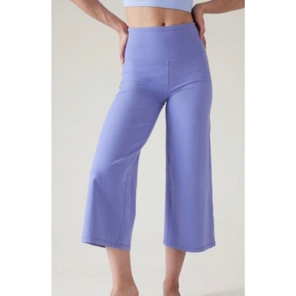 ATHLETA Women's NEW Elation Wide Crop Pant "Adonis Blue" #587198 | Size XXS